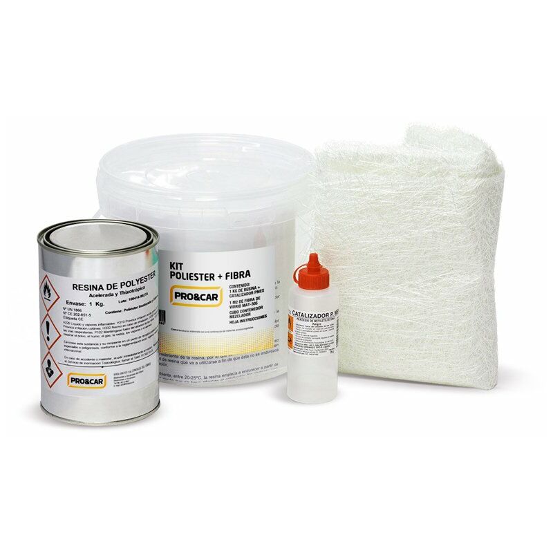 

Kit poliéster + fibra 1kg