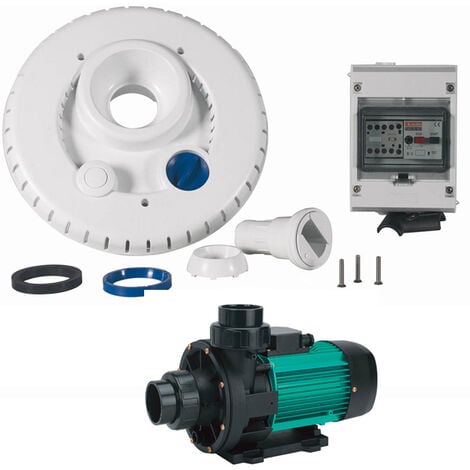 Kit pompa 44m3/h + facciata + scatola elettrica per nuoto controcorrente - ncr2 wiper3 300 triphasé - espa