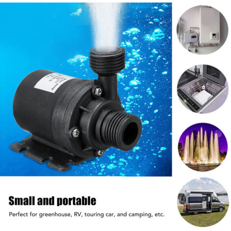 Kit pompa acqua solare in silicio policristallino da 30 W, portata 800 litri all'ora, ideale per camper e serre (batterie non incluse).