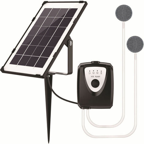 Solare Stagno Aeratore Air-S 1,5w 120l/h GIARDINO POMPA PER LAGHETTO ventilazione Esotec 101870 