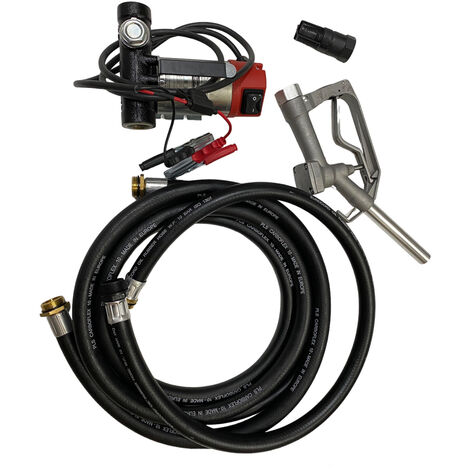 KIT POMPA TRAVASO GASOLIO 12V COMPLETA +ACCESSORI 40L/min BONEZZI