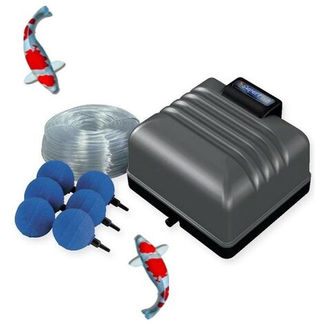 Kit Pompe à Air 3600 l/h Pour Bassins De Jardin Et Étangs de 5000 l environ