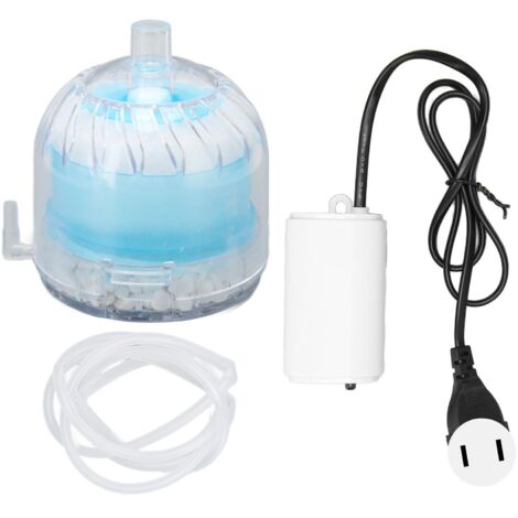 Kit Pompe à Air Silencieuse pour Aquarium avec Filtre et Débit Réglable – 3W, 3L/min, Prise US 110V