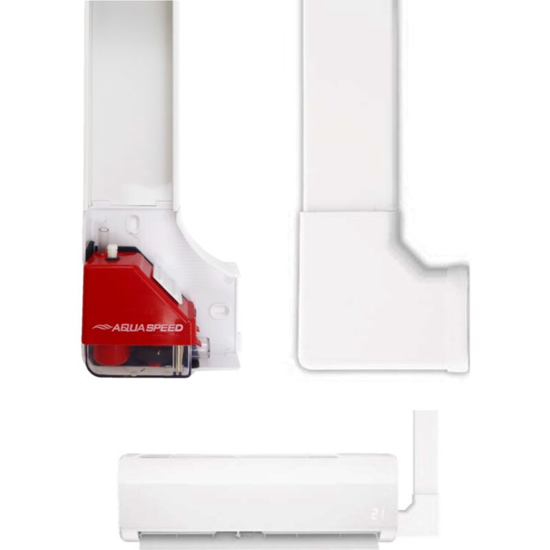 Pompe à Condensat Ultra Silencieuse – Kit Complet avec Goulotte – Relevage pour Climatisation jusqu'à 20kW – AquaSpeed