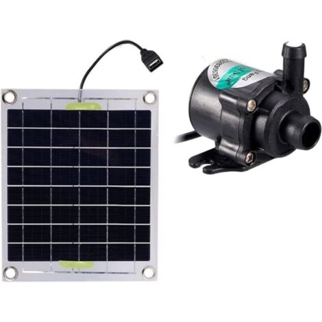 Kit pompe électrique 10 W pour bassin à poissons, panneau solaire sans balais 12 V, décoration de jardin, fontaine, aquarium, mini pompe à eau solaire