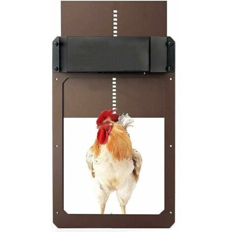 Kit porta automatica per pollaio, porta automatica per pollaio a batteria con timer e sensore di luce, accessori per pollaio