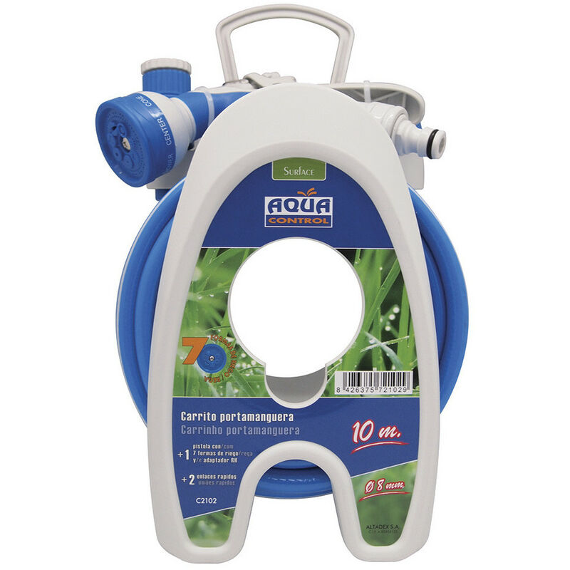 Chariot De Tuyau Spécial Terrasses Aqua Control 10m