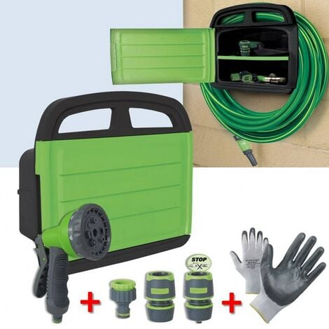 parpyon® Pistola a spruzzo Acqua Giardino Spruzzatore a Pressione  Regolabile Lancia per Tubo Acqua Set Giardinaggio Canna irrigazione +  Raccordi