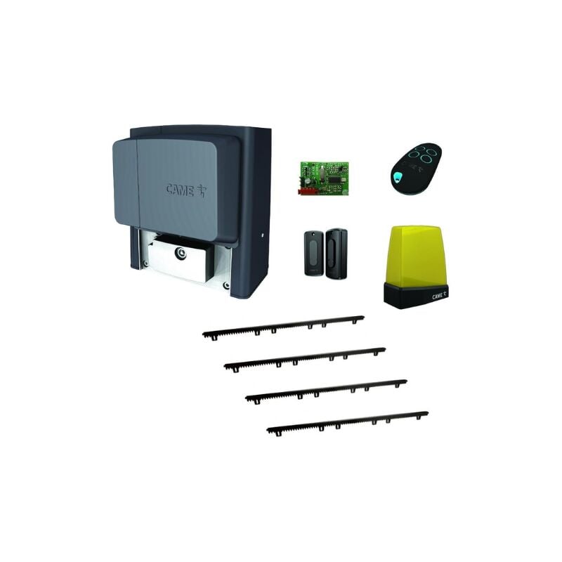 Kit automatisme pour portail coulissant Came 800KG 230V + Crémaillère nylon 4M (ex BX-78) U2313-GCGN