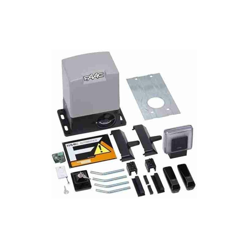 Kit x Portails Coulissants 230v Delta 3 Faac 5630445 + Crémaillère Galvanisée 6 m