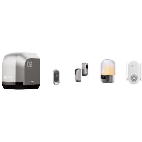 Kit portail coulissant intelligent EZVIZ HG2 600 PRO 600 kg avec caméra intégrée, alarme et télécommande cloud