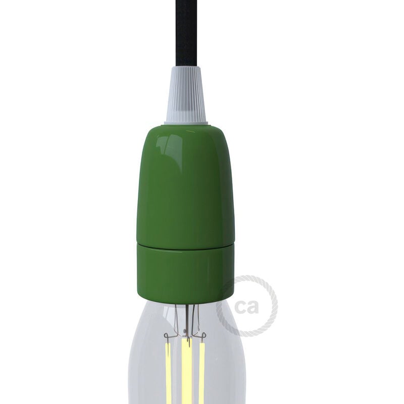 

Kit portalámparas de porcelana E14 | Verde - Verde