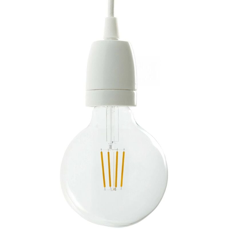 

Creative Cables - Kit portalámparas de porcelana E27 | Blanco - Blanco
