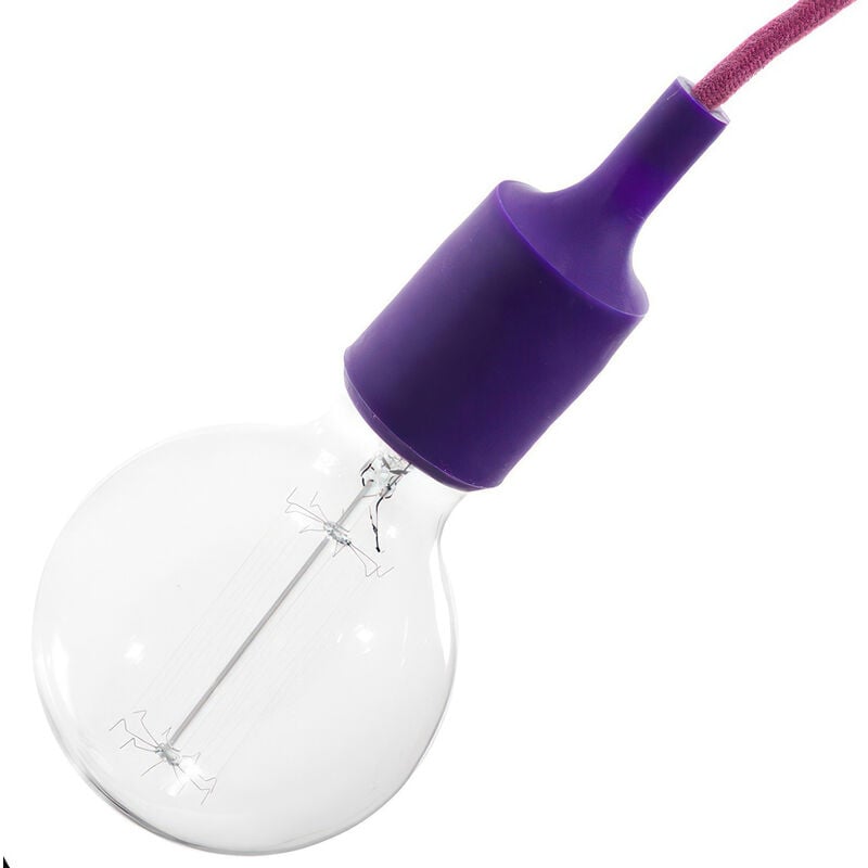 

Kit portalámparas de silicona E27 | Violeta - Violeta