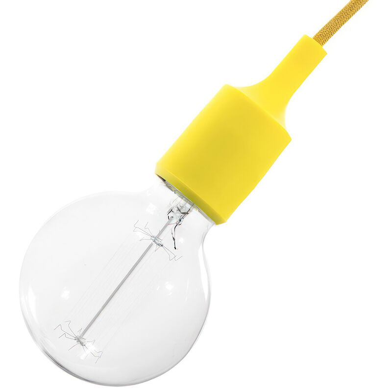 

Creative Cables - Kit portalámparas de silicona E27 | Amarillo - Amarillo