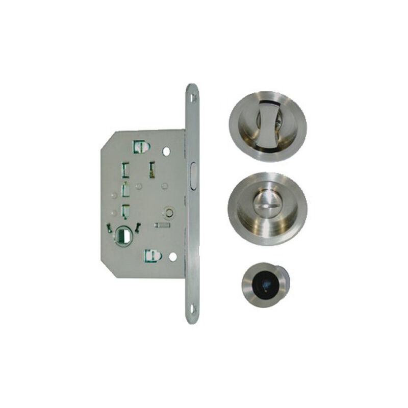 Notre Selection - Kit pour porte coulissante inox condamnation - ni 015