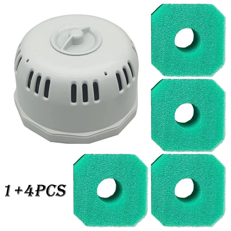 Sjqka - Kit porte-filtre et éponge (4 éponges vertes) pour filtre de nettoyage de piscine Bestway vi si, compatible avec Bestway