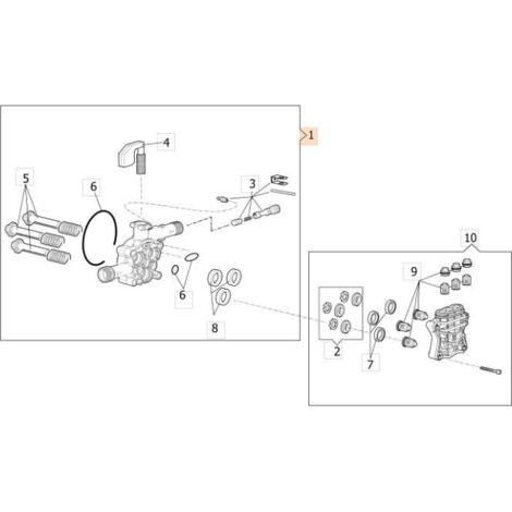 KIT PORTE-PISTON COMPLET ORIGINAL EMAK CH50270066