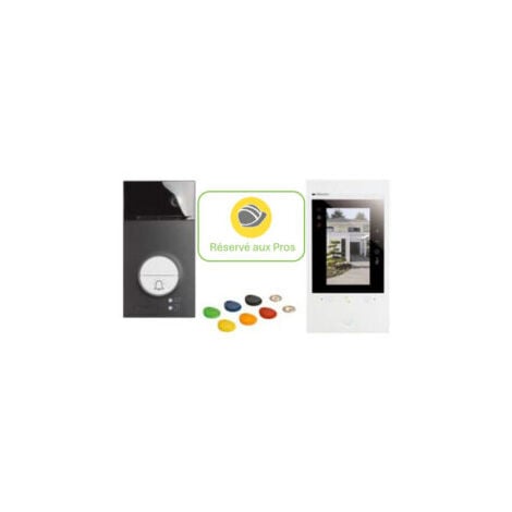 Kit portier connecté Classe 300EOS with Netatmo - Écran 5" - Assistant vocal Alexa - BT363916 - Bticino