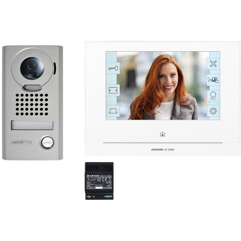 Kit vidéo Aiphone JOS1VW - Platine saillie - Moniteur écran 7 - Module wifi intégré