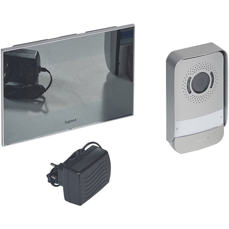 Legrand - Kit portier visiophone avec interphone et écran miroir 7pouces