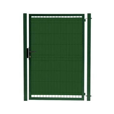 Kit Portillon Jardin Grillagé Occultable Vert - JARDIPRO + Occultation - 1,30 mètre