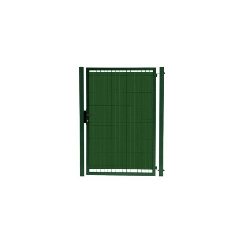 Kit Portillon Jardin Grillagé Occultable Vert - jardipro + Occultation - 1,10 mètre - Vert (ral 6005)