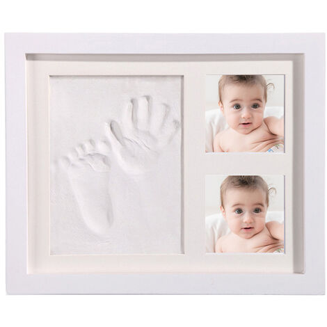 Generic Cadre photo bébé - Kit de création d'empreintes de mains et de pieds  de bébé avec cadre. à prix pas cher