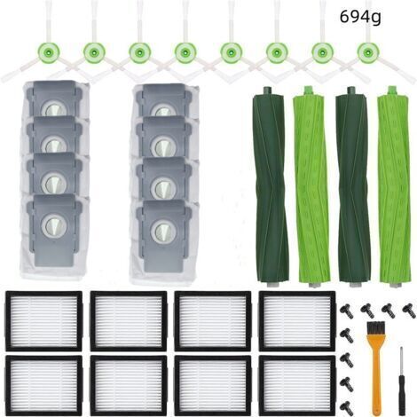 Kit pour Irobot Roomba I7 I7+ I3 I4 I6 I8+ J7+ E5 E6 E7 Robot aspirapolvere