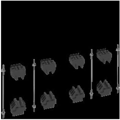Kit pour jeu de barres, quadro.evo 4x(1 barre de 10mm) - HAGER UC8110BB