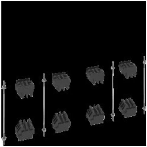 Kit pour jeu de barres, quadro.evo 4x(2 barres de 5mm))