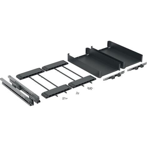Kit pour meuble bas K-Line Base - pour largeur de meuble 300 mm - finition anthracite - KESSEBÃ–HMER FRANCE