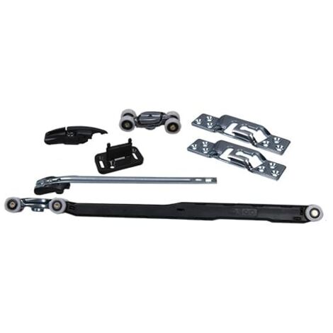 Kit pour porte bois coulissante suspendue KOMPATTO 0500/31 80KG - Longueur : 2 m - Profil U : Oui - KRONA KOBLENZ