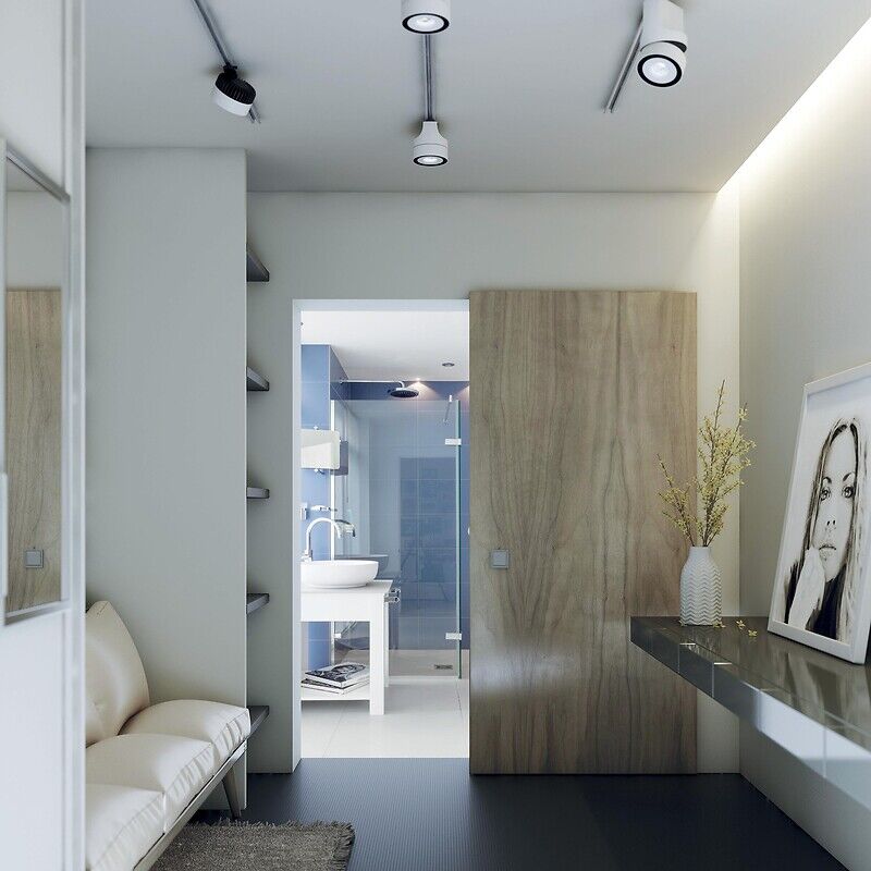 Kit pour portes coulissantes murales tricks - vantail jusqu'à 50 kg - pour ouverture max. larg. 900 x hauteur 2450 mm - krona koblenz