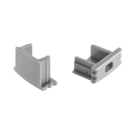 Kit pour Profil ELM718/1, 2 Bouchon d'Extrémité PVC ELMARK