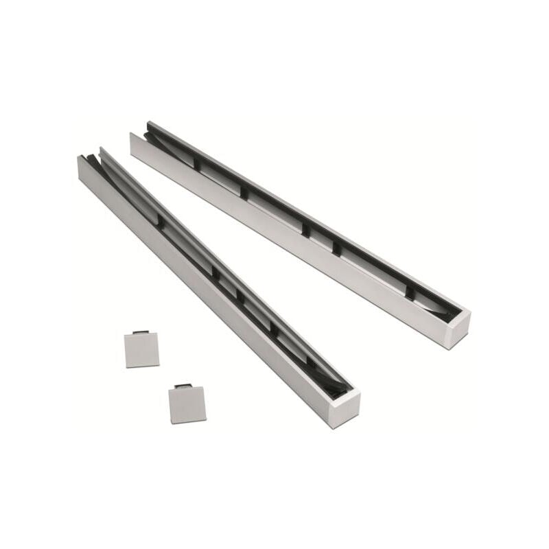 Deco Fer Forge - qualite francaise] - Kit pour verre 12.76 mm pose en tableau - h 1000 - Recoupable deux profilés