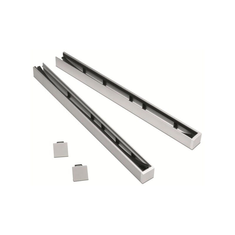 Deco Fer Forge - qualite francaise] - Kit pour verre 16.76 mm pose en tableau - h 1000 - Recoupable deux profilés