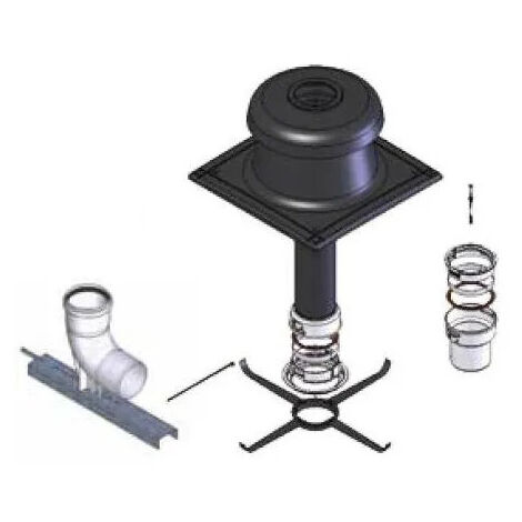 Kit PP flexible mural diamètre 80 Complet