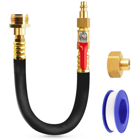 Kit preparation hiver camping-car – Adaptateur purge avec vanne, connecteur rapide pour compresseur