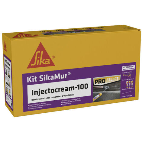 Kit Pro anti-humidité SIKA SikaMur InjectoCream - 5m