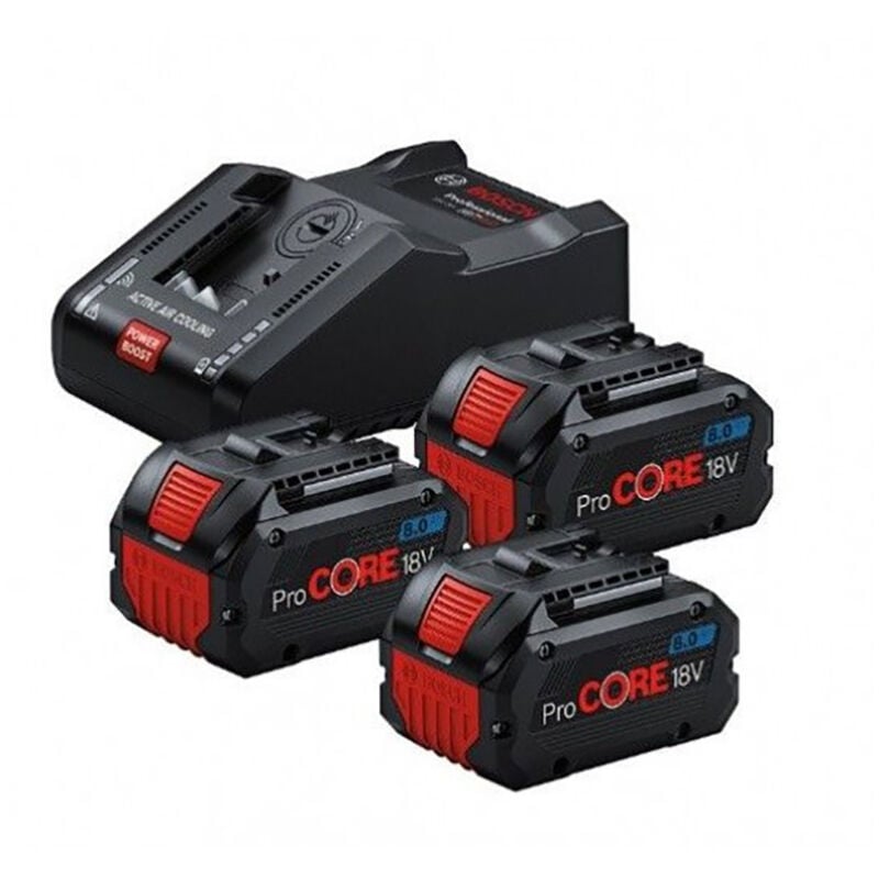 Bosch Professional - kit procore 18V avec 3 batteries 8AH et chargeur gal 18V-160 - bosch - 0615A5004Y