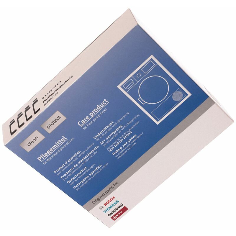 Kit produits d'entretien d'origine (00311829, 00312111) Sèche-linge Bosch constructa, gaggenau, neff, siemens