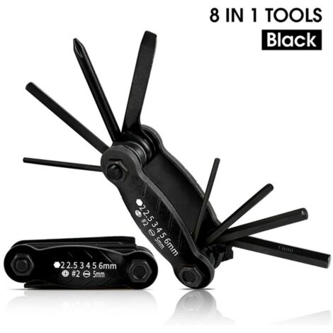 Kit profesional de reparación de bicicletas, llave inglesa portátil, palanca para neumáticos, multiherramienta.