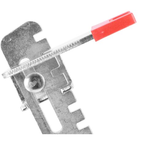 Kit profesional para la colocación de azulejos con separadores y herramienta de nivelación.