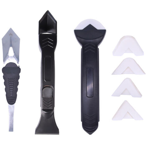 Kit Professionnel de Lissage de Joint de Silicone - 5 Profils Différents + Ouvre-Cartouche - pour des Finitions Parfaites (Salle de Bain, Cuisine)