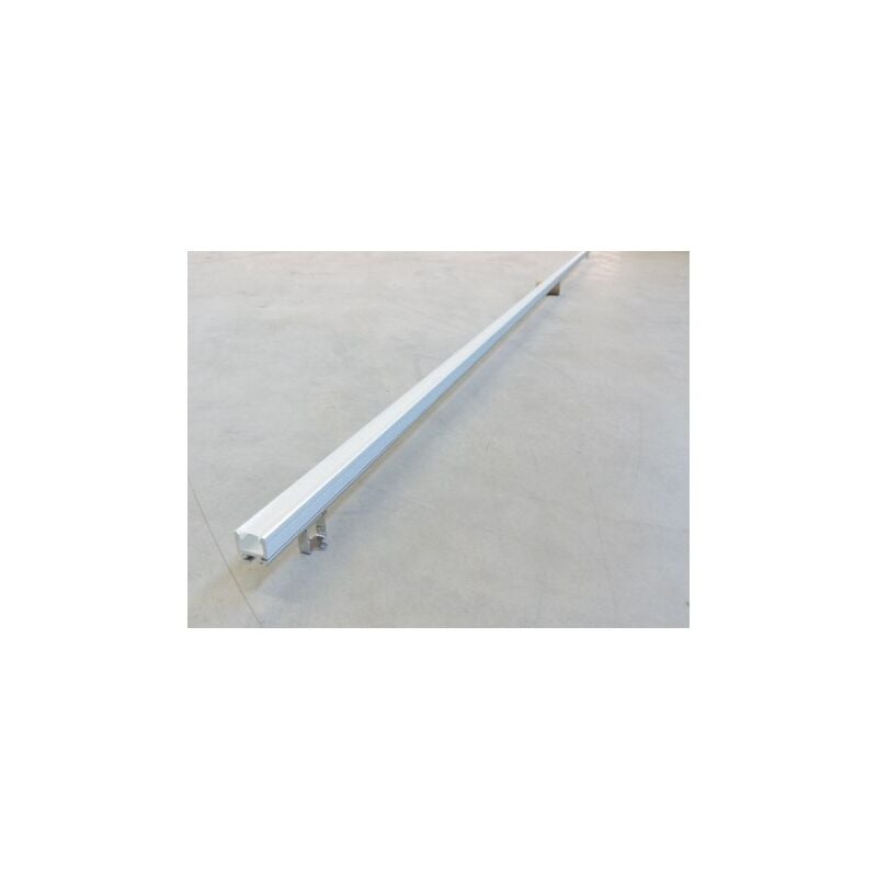 Trajectoire - Kit profilé alu orientable longueur 2m 20X20mm diffuseur opale avec embouts + étriers pour bandeau led tech 2 004695