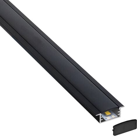 Chesbung Profilé Aluminium LED - 6x1mètre Aluminium Profilé V-forme
