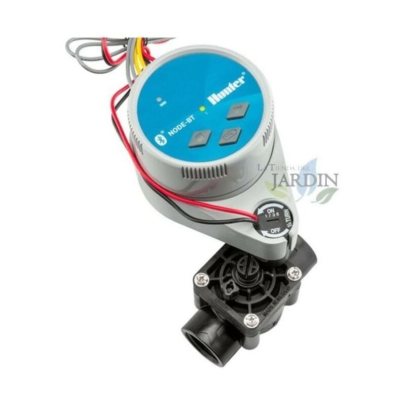 

Kit Programador de riego a pilas NODE-BT-100 Hunter + Electroválvula PGV100 9V 1'