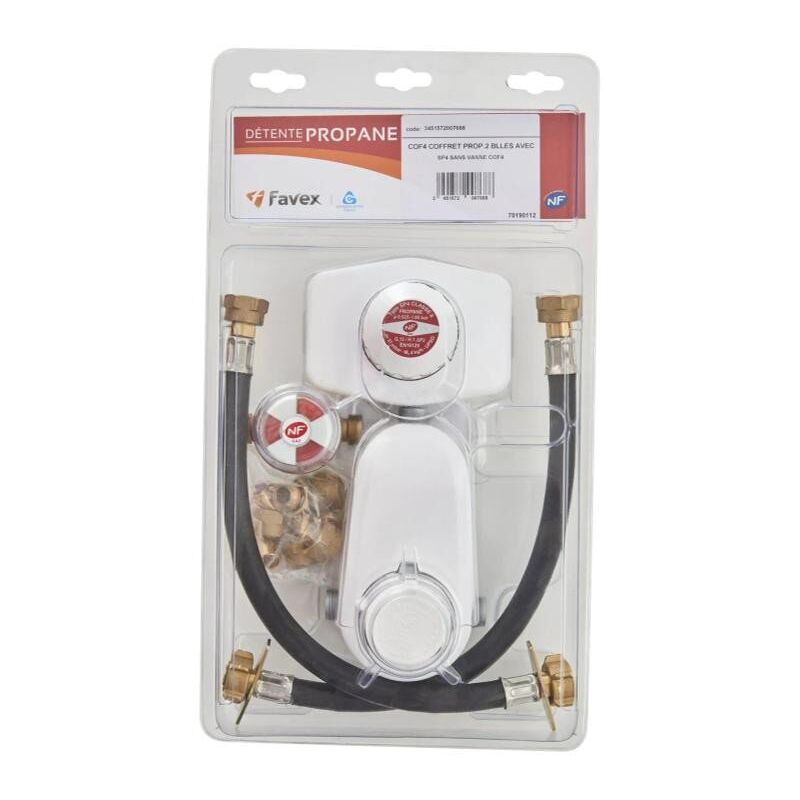 Favex - Coffret bi-bouteilles propane cof4 detendeur sp4 7019011
