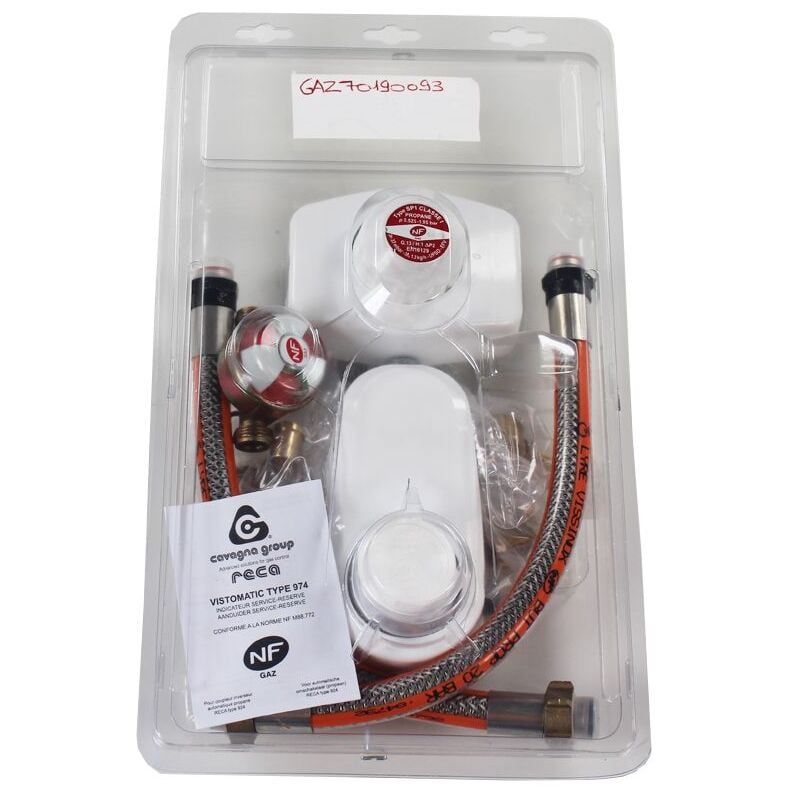 Favex - Kit Propane bi-bouteille - Lyres inox 35cm - 1.3kg/h - 37mbar